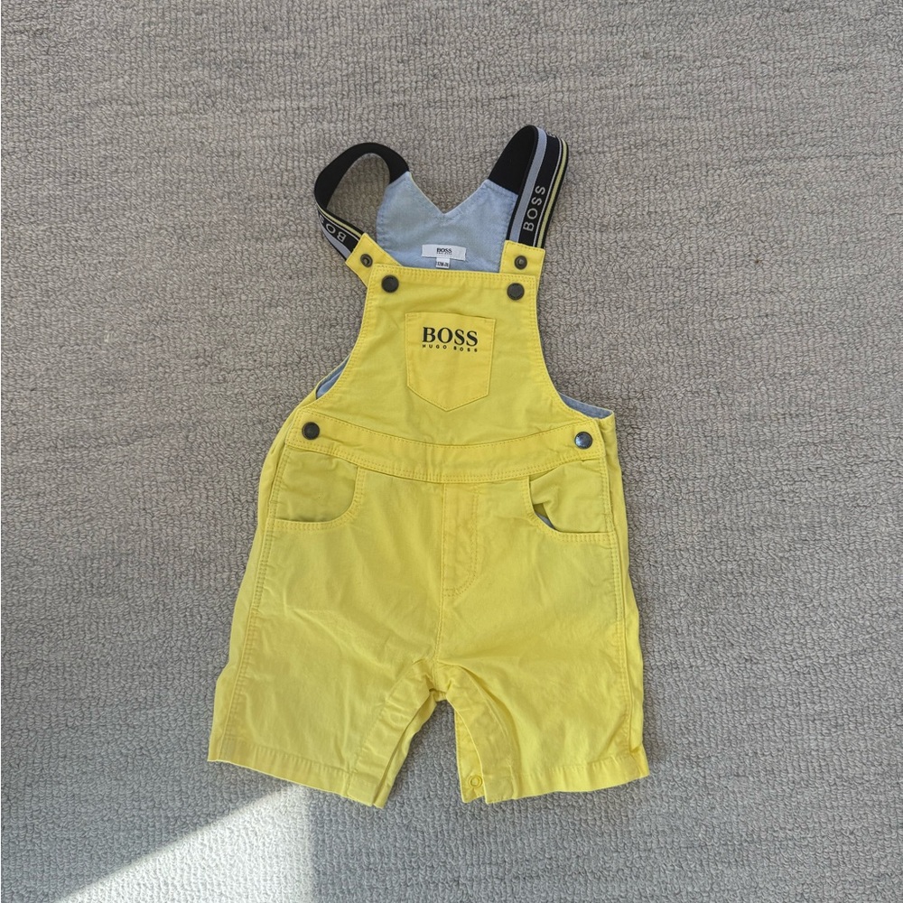 Hugo Boss Kids Bright Yellow Overalls